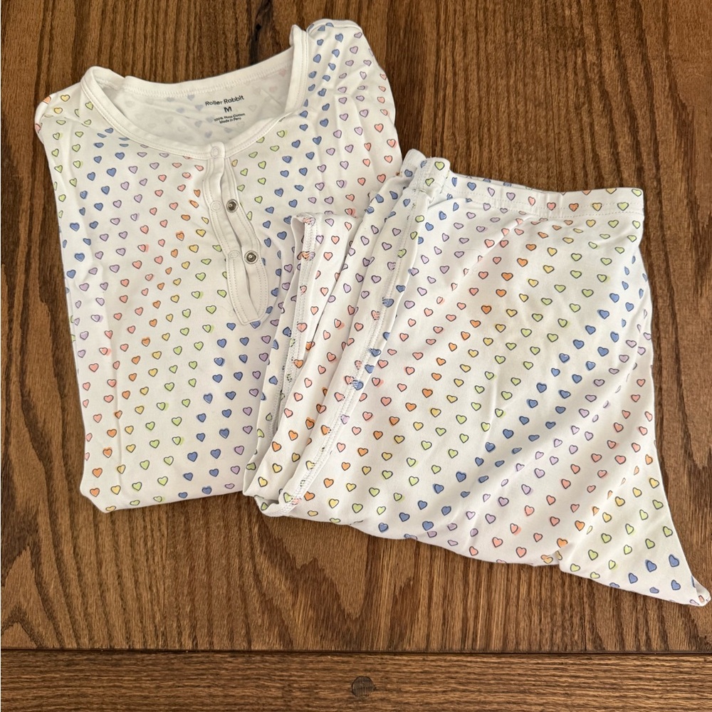 Roller Rabbit like new pajamas - disco hearts - Picture 3 of 5